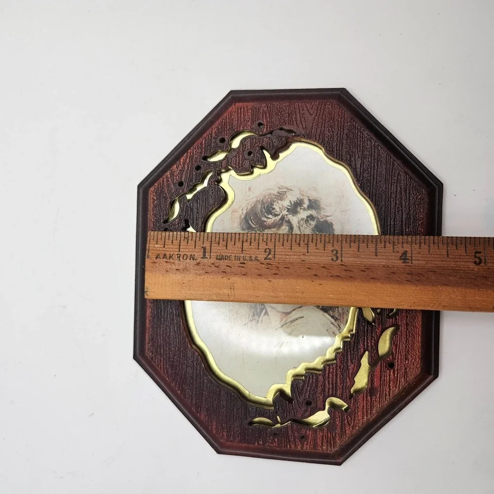 Vintage Old Time Photo Frame 5x4 Antique Style Hong Kong Faux Wood Desktop Frame